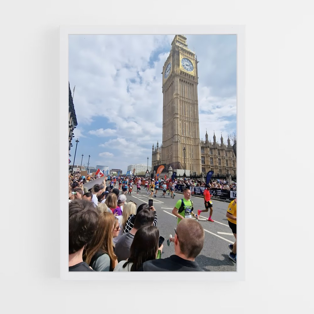 Poster Marathon à Londres – affiche Athlétisme (vue 3)